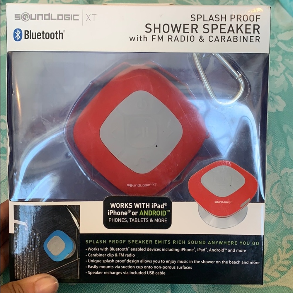 Splash proof shower speaker
